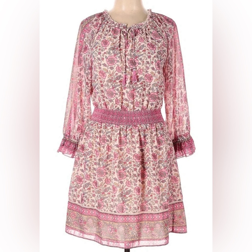 Love The Label Sam Tippy Border Long Sleeve Dress - Size M